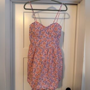 No Boundaries Pink Floral Mini Dress